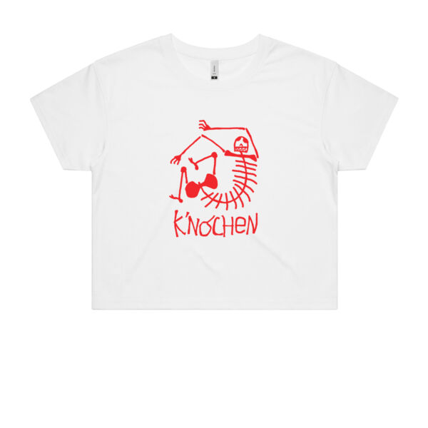 Red Skeleton Crop Tee Thumbnail